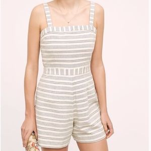 Anthropologie Paper Crown Lexington Striped Romper